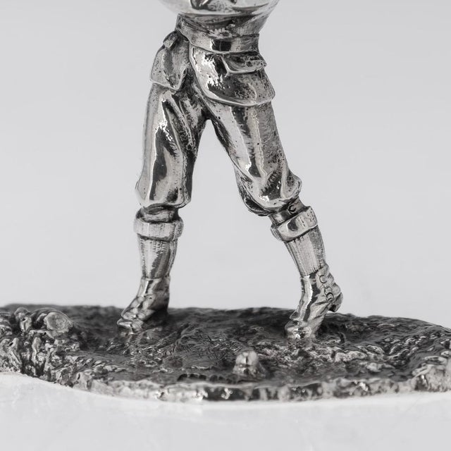 Victorian Silver Golf Menu Holders, London, United Kingdom, 1890s, Set of 4 For Sale - Image 11 of 16