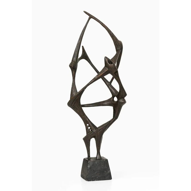 Hjalmar Ekberg, Abstract Sculpture, 1960s, Wood For Sale - Image 6 of 7