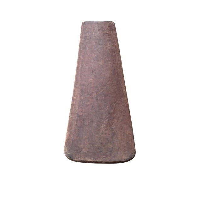 Vintage Large-Tribal-Wood-Senufo-Coffee-Table stool-74.25" W For Sale - Image 10 of 13