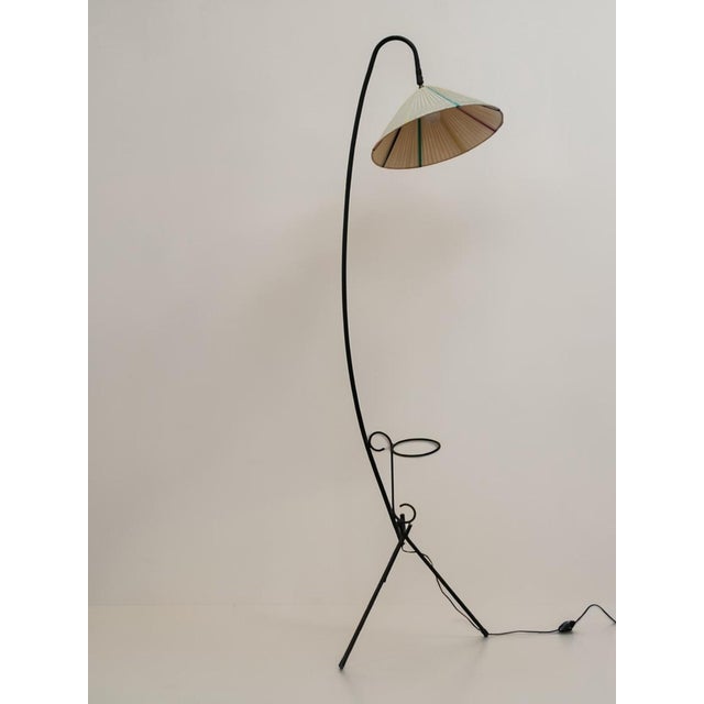 Vintage Tripod Reading Floor Lamp, France, 1950s For Sale - Image 4 of 9
