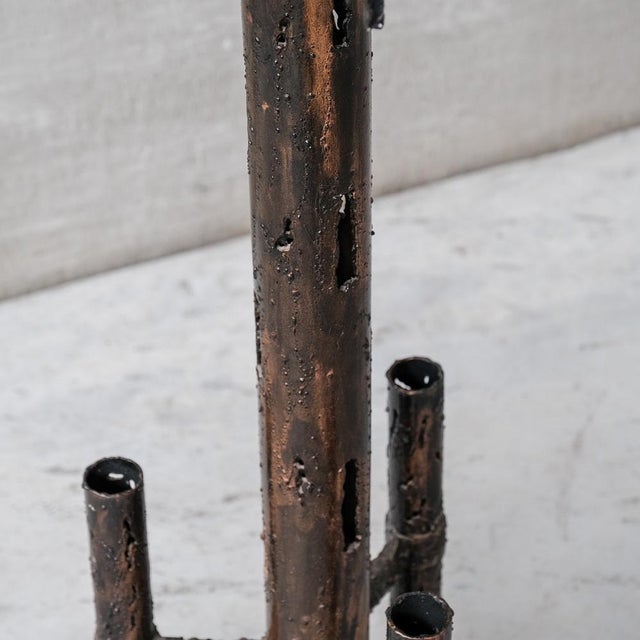 Mid-Century Modern Mid-Century Brutalist Metal Floor Lamp, 1970s For Sale - Image 3 of 6