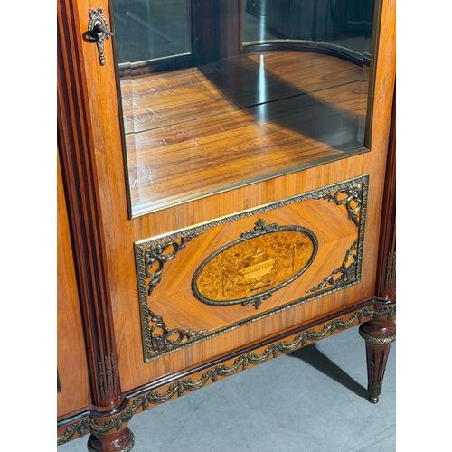 Louis XVI Style Vitrine in Glass by JP Ehalt For Sale - Image 3 of 9