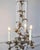 Pair Of Italian Candelabra 20th Century Silver-leaf Wrought Iron Foliate Lamps For Sale - Image 10 of 15