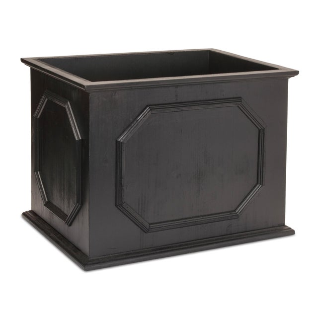 Add a touch of elegance and sophistication to your home with the Wooden Box Planter Set in a classic black finish. These...