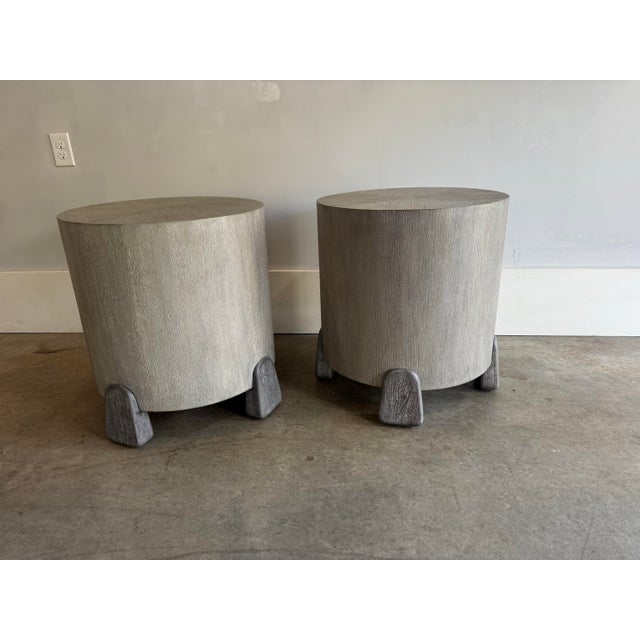 Bernhardt Designer Sample Pair of Wood End Tables For Sale - Image 4 of 10