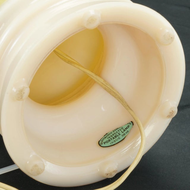 Aladdin Alacite Glass Lamp With Alacite Finial Chairish