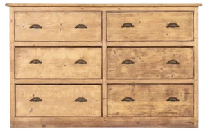 Large English Pine Chest of Drawers, 1890s