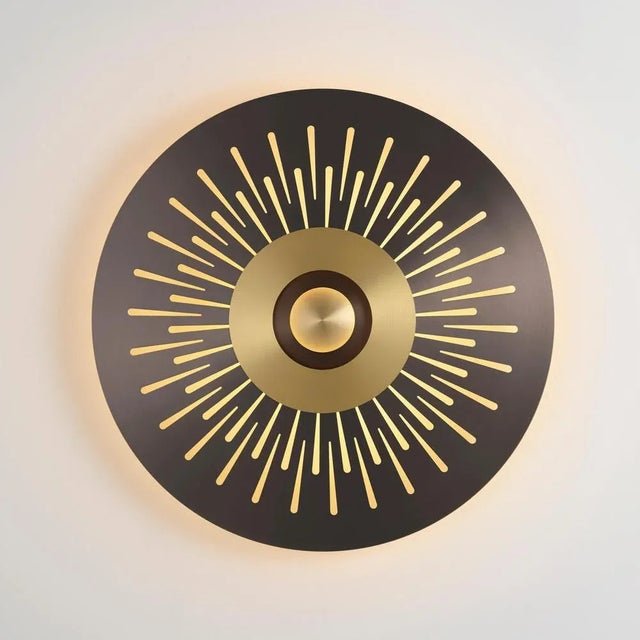 Atmos stella wall light by emilie cathelineau dimensions: d 80 cm materials: solid brass, polycarbonate diffuser. Others...