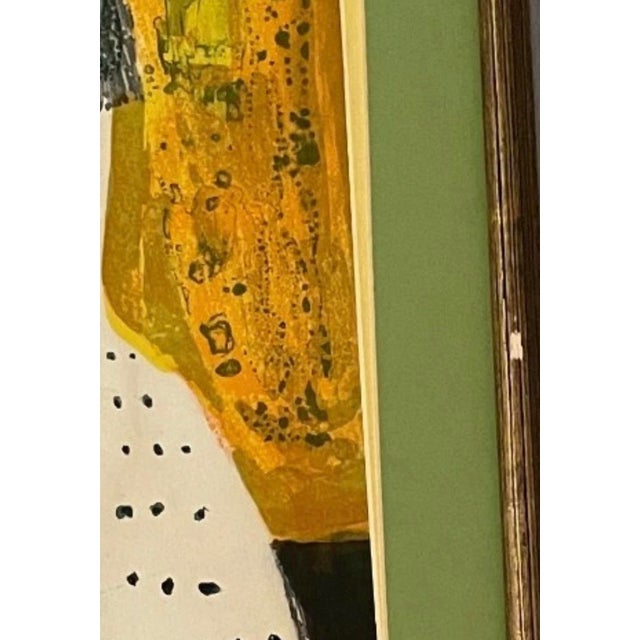 Mid-Century Modern Monique Journod Signed French Floral Serigraph, 43/260 For Sale - Image 3 of 7