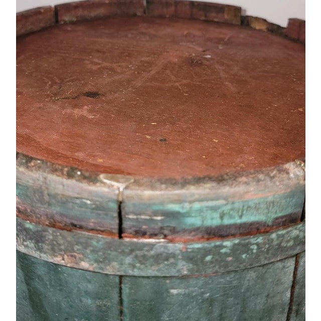 Late 19th Century Original Blue Painted Handled Sap Bucket For Sale In Los Angeles - Image 6 of 7
