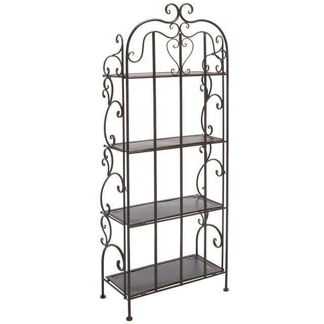 Tyrique 4 Tier Shelf Unit - Rustic Brown For Sale - Image 10 of 11
