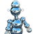 Metal 1975 Post-Modern Chrome Bubble Ball Robot Table Lamp by Torino Lamps For Sale - Image 7 of 12