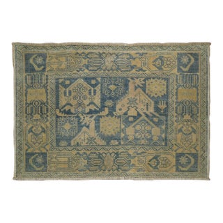 Vintage Blue Afshar Rug Mat rug no. 31280 For Sale
