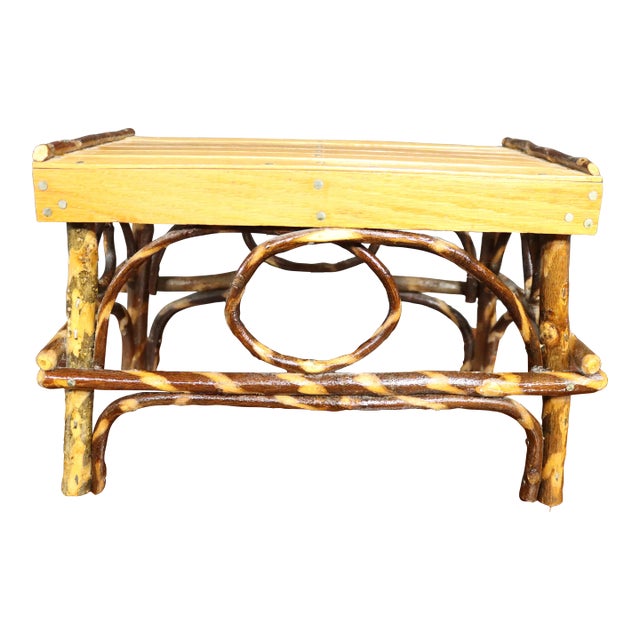 Bentwood Oak Plant Stand/Bench For Sale