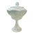 Vintage Westmoreland Milk Glass "Paneled Grape" Large Footed Compote For Sale
