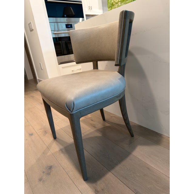 2010s Custom A. Rudin No. 781 Leather Gondola Dining Chairs For Sale - Image 5 of 9