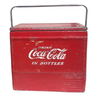 Vintage American Coca-Cola Cooler, 1950s For Sale