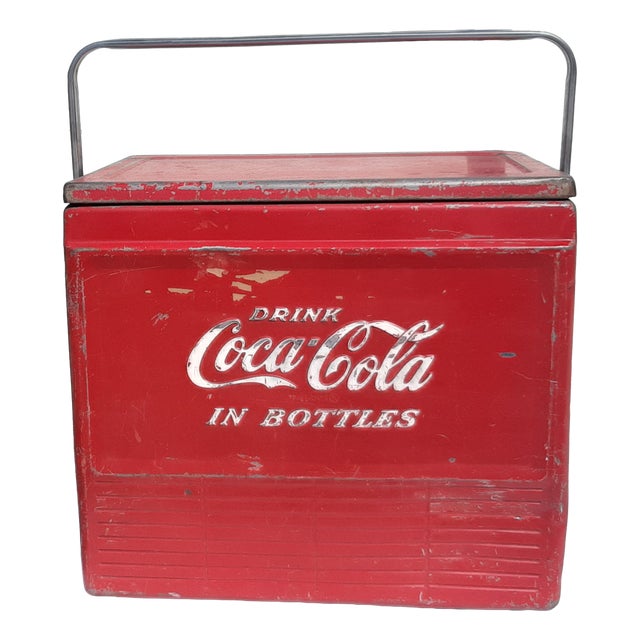 Vintage American Coca-Cola Cooler, 1950s For Sale