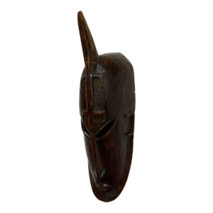 African Hand Carved Wood Wall Mask