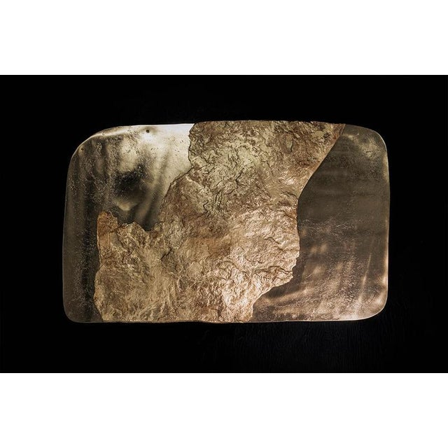 Metal Stoneage One of a Kind Sculptural Coffee Table in Brass and Marble by Alex Turco For Sale - Image 7 of 8