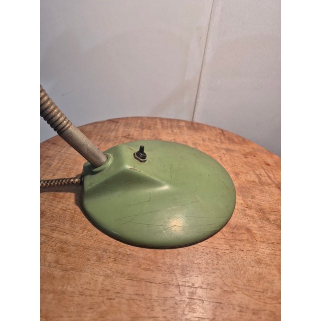 Bauhaus Desk Lamp in Green, 1920s For Sale - Image 6 of 14