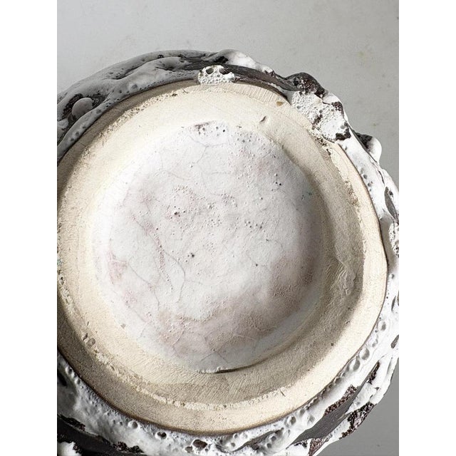 Brown White and Green Vase from Vallauris, France, 1960 For Sale - Image 8 of 13