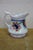 Antique Gaudy Welsh Ironstone Cobalt Blue Floral Creamer Pitcher & Bowl For Sale - Image 9 of 18