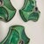 1970s Sputnik Green Ceramic Wall Lights attributed to Pan Ceramics, Germany, 1970s, Set of 3 For Sale - Image 5 of 16