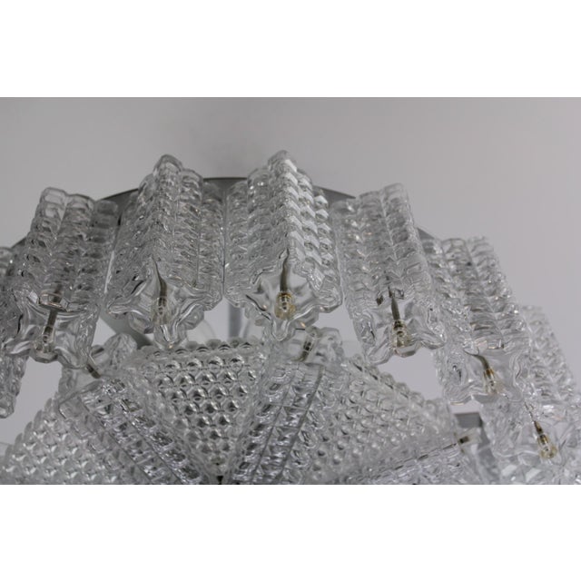 Chandelier from Stölzle, 1960s For Sale - Image 12 of 14