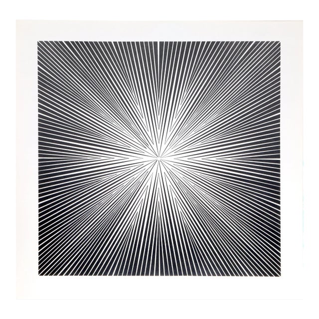 1960s Roy Ahlgren, "Energia I", Op Art Screenprint For Sale