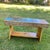 Handcrafted primitive folk art bench made from repurposed wood from a victorian house. Chippy paint still intact, sanded...
