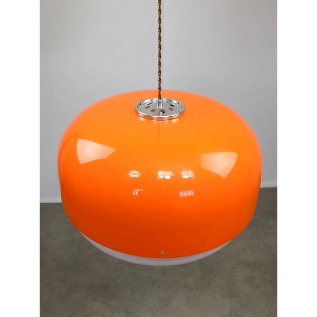 Rare Large Medusa Pendant Lamp in Orange from Guzzini, 1970s For Sale - Image 14 of 18