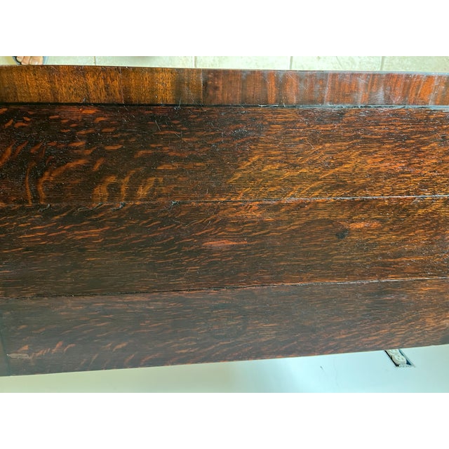 Wood Antique 19th Century George II English Country Style Lowboy Side Table Lowboy Table For Sale - Image 7 of 12