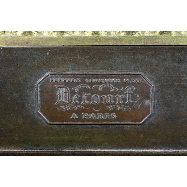 Antique Louis Philippe Bronze Columnar Table Lamp by Decourt, Paris For Sale - Image 9 of 10