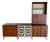 Thomasville Mid Century Modern Modular 4pc Wall Unit c.1967 For Sale