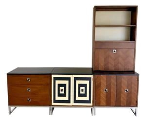 Thomasville Mid Century Modern Modular 4pc Wall Unit c.1967