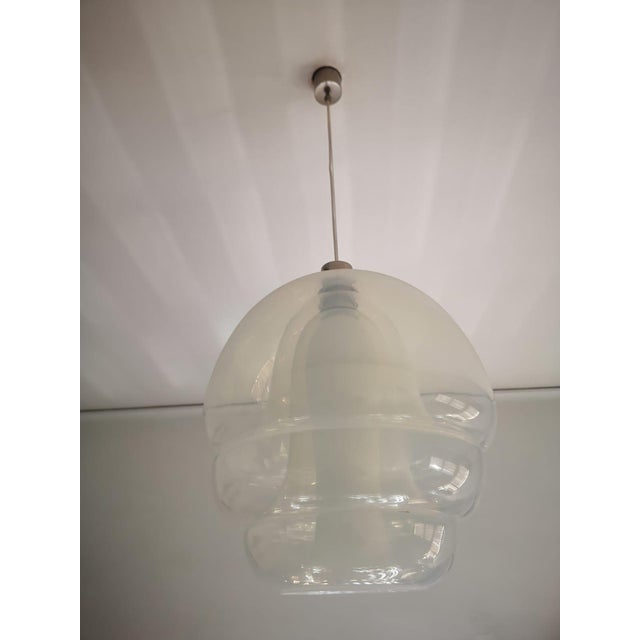 Polpo LS134 Pendant Light in Opalescent Murano Glass by Carlo Nason for Mazzega, 1980s For Sale - Image 10 of 15