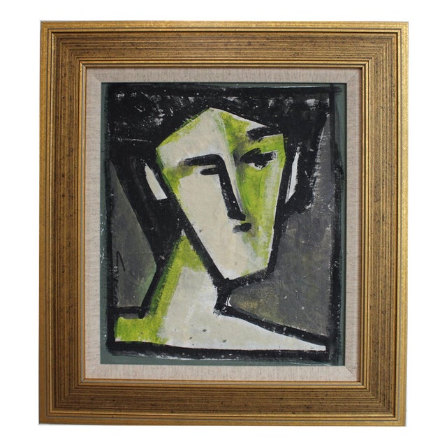 Hidden Portraits XXXIII, 1990s, Acrylic Painting on Cnavas, Framed For Sale