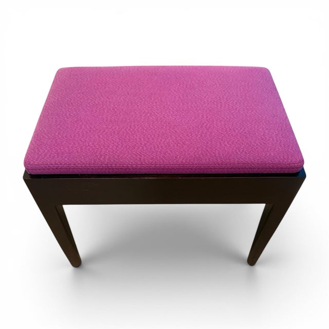 Classic bench from designer Christian Liaigre (French, 1943-2020). The Aubere bench or stool exhibits clean lines with a...