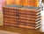 Brown Late 19th Century Grolier Society Leather-Bound Holy Bible, Set of 14 For Sale - Image 8 of 12