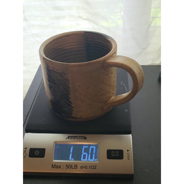 Studio Pottery Stoneware Coffee Mug Handmade Oversize For Sale - Image 12 of 13