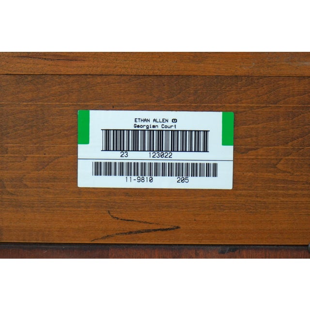 Ethan Allen Georgian Court Cherry Tv Entertainment Cabinet For Sale - Image 18 of 18