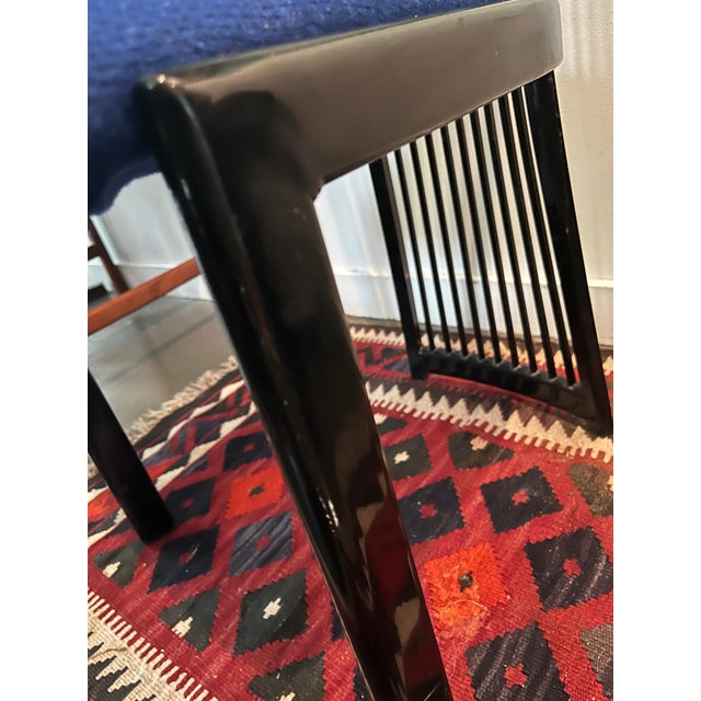 Blue Dining Chair Highback Italian Style in Blue For Sale - Image 8 of 8