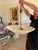Mid 20th Century Vintage Art Deco Style The Alabaster Chandelier Oversized 24” Italian Alabaster Dome Chandelier For Sale - Image 5 of 5