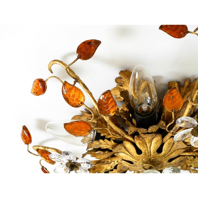Gold-Plated Ceiling Lamp by Banci Firenze, Italy, 1960s For Sale - Image 15 of 18