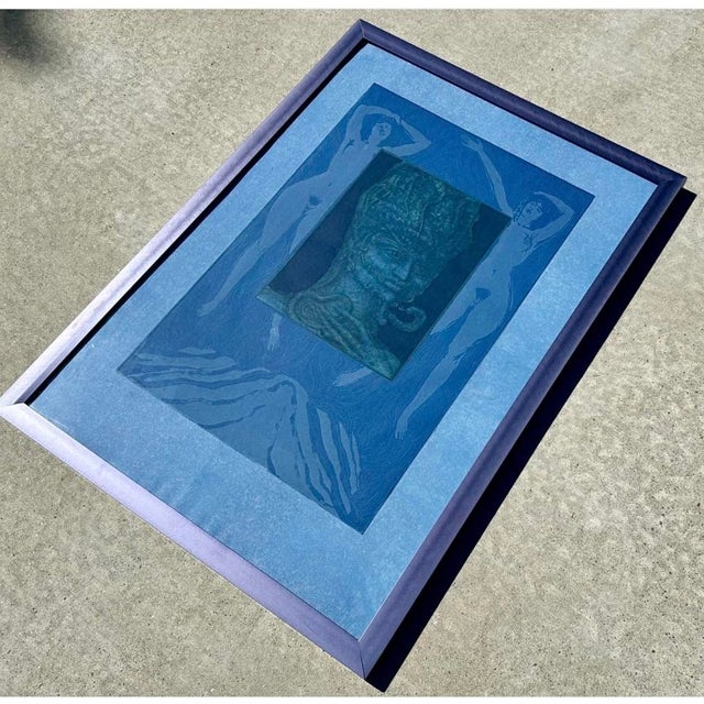 Ernst Fuchs (Austrian, 1930–2015) Sphinx Mystagoga (Sheet No. 6 From Die Sieben Bilder Und Sprüche Der Sphinx) Aquatint Etching | 1967 | Edition 63/99 For Sale - Image 16 of 18