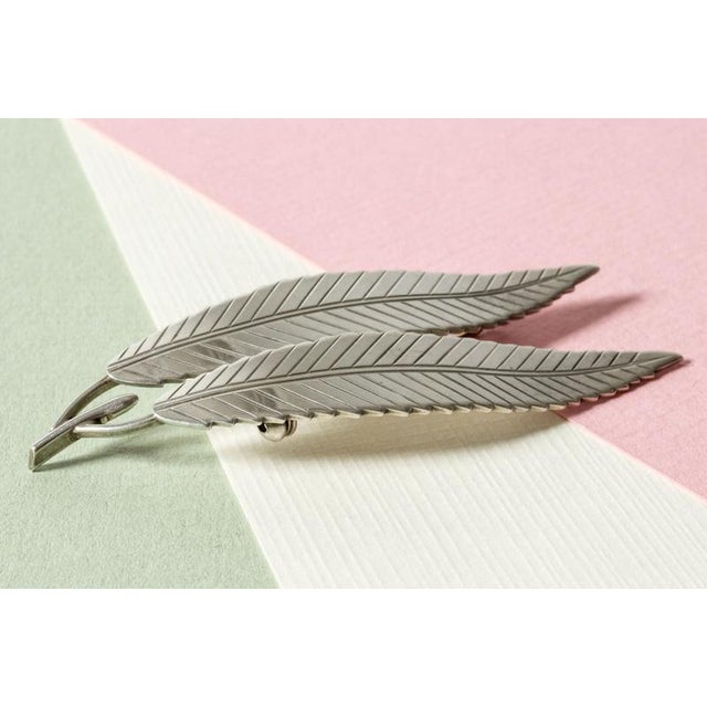 Mid-Century Silver Brooch from Gertrud Engel, 1957 For Sale - Image 4 of 6