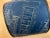 Blue Vintage 1960s Architectural Blueprint Lamp Shade For Sale - Image 8 of 9