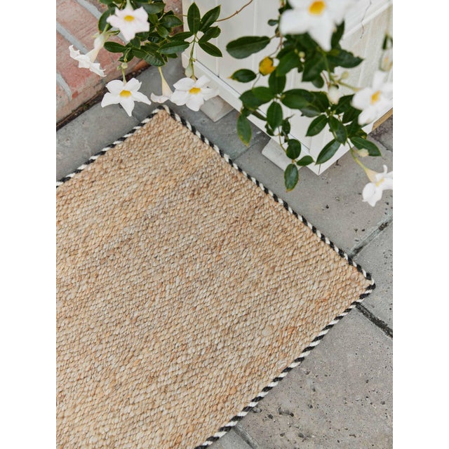 21"x41" Jute Braided Doormat In Wrought Iron For Sale - Image 11 of 11