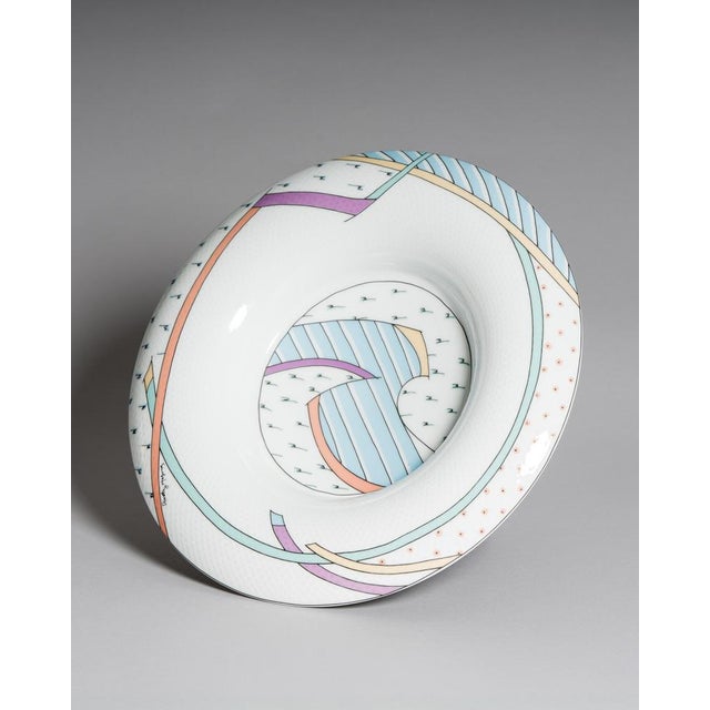 Vintage Century New Wave Porcelain Vase and Bowl Set by Tapio Wirkkala & Dorothy Hafner for Rosenthal Studio-Line, Germany, 1980s, Set of 2 For Sale - Image 16 of 18